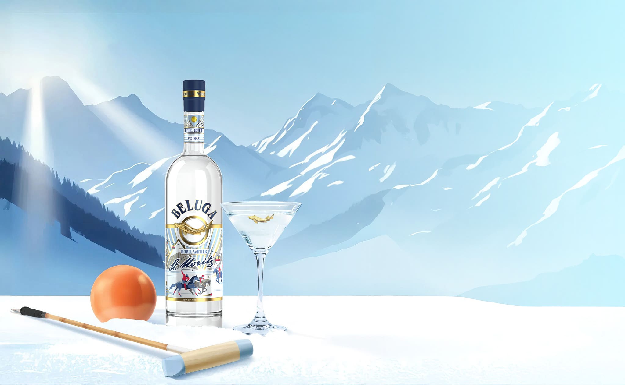Noble Winter x St. moritz - Beluga Vodka